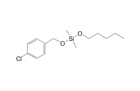 Silane, dimethyl(4-chlorobenzyloxy)pentyloxy-