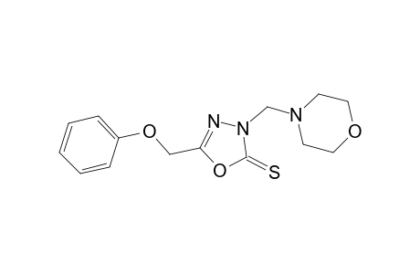 3-(4-Morpholinylmethyl)-5-(phenoxymethyl)-1,3,4-oxadiazole-2(3H)-thione