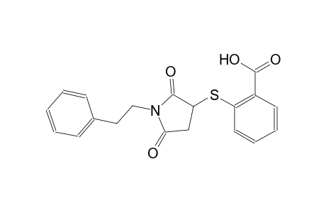 benzoic acid, 2-[[2,5-dioxo-1-(2-phenylethyl)-3-pyrrolidinyl]thio]-
