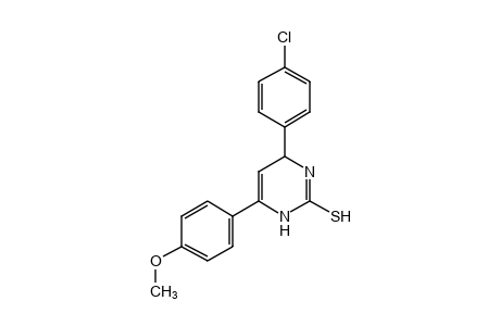 4-(p-CHLOROPHENYL)-1,4-DIHYDRO-6-(p-METHOXYPHENYL)-2-PYRIMIDINETHIOL