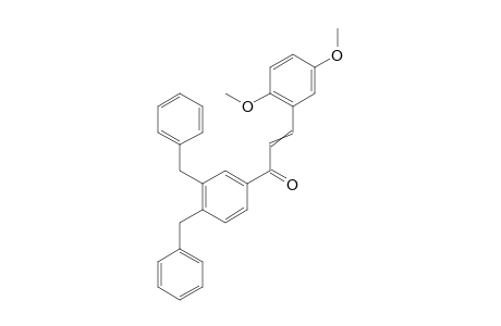 1,2-Dibenzyl-4-[3-(2,5-dimethoxyphenyl)-1-oxoprop-2-en-1-yl]benzene
