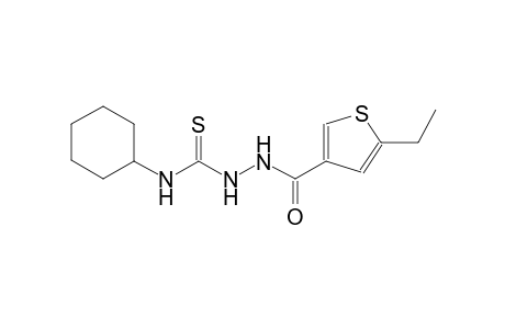 N-cyclohexyl-2-[(5-ethyl-3-thienyl)carbonyl]hydrazinecarbothioamide