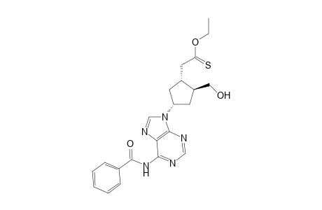 (S)-c-4-[6'-(Benzoylamino)-9' H-purin-9'-yl]-t-2-[(hydroxyoxy)methyl]cyclopentane-1-ethyl thioacetate