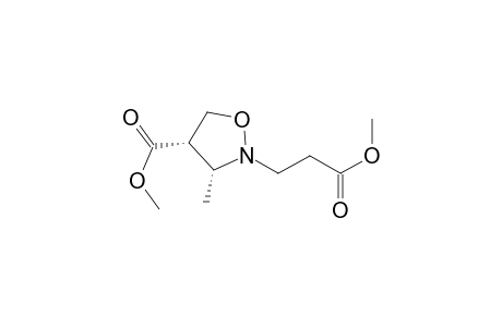 2-Isoxazolidinepropanoic acid, 4-(methoxycarbonyl)-3-methyl-, methyl ester, cis-