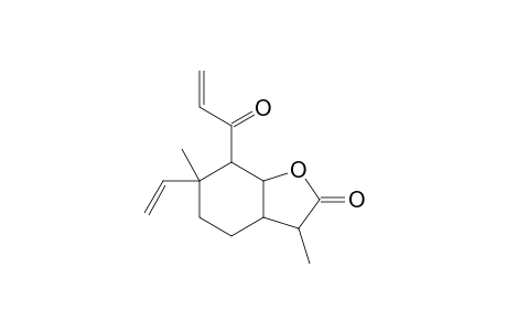 3,6-Dimethyl-6-ethenyl-7-(2-methylene-1-oxoethyl)perhydrobenzo[b]furan-2-one