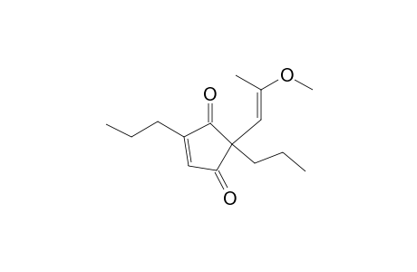 2-(2-Methoxypropenyl)-2,5-di-n-propylcyclopentene-1,3-dione
