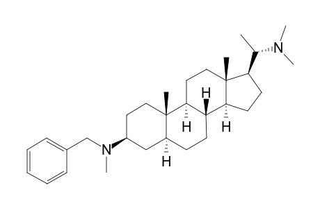 20-(N,N-Dimethylamino)-3.beta.-(benzyl)-N-(methylamino))-pregnane