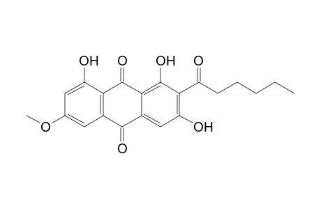 1,3,8-trihydroxy-6-methoxy-2-(1-oxohexyl)anthracene-9,10-dione