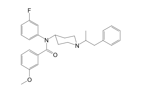 N-3-Fluorophenyl-N-[1-(1-phenylpropan-2-yl)piperidin-4-yl]-3-methoxybenzamide