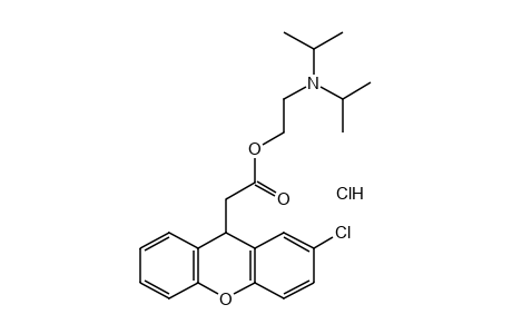 2-CHLOROXANTHENE-9-ACETIC ACID, 2-(DIISOPROPYLAMINO)ETHYL ESTER, HYDROCHLORIDE