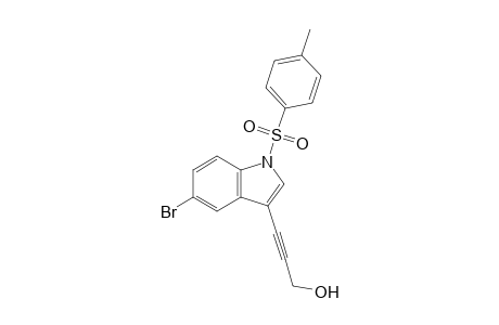 3-(5-bromo-1-tosyl-indol-3-yl)prop-2-yn-1-ol