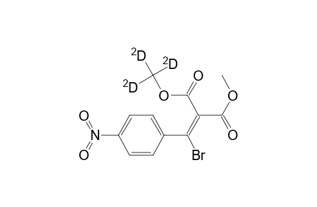 (E)-Methyl Trideuteriomethyl (.alpha.-Bromo-p-nitrobenzylidene)malonate