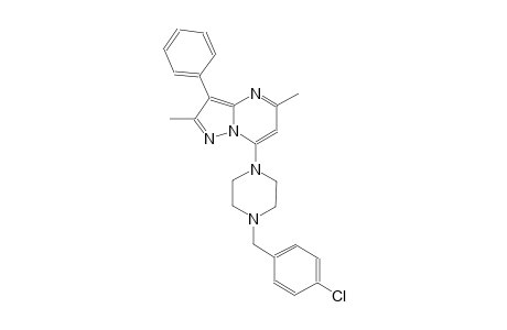 7-[4-(4-chlorobenzyl)-1-piperazinyl]-2,5-dimethyl-3-phenylpyrazolo[1,5-a]pyrimidine