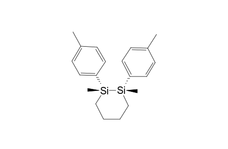 cis-1,2-Bis(p-methylphenyl)-1,2-dimethyl-1,2-disilacyclohexane