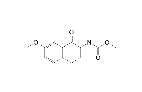 N-(1-keto-7-methoxy-tetralin-2-yl)carbamic acid methyl ester