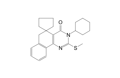 3-cyclohexyl-2-(methylthio)-3H-spiro[benzo[h]quinazoline-5,1'-cyclopentan]-4(6H)-one