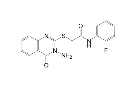 2-(3-Amino-4-oxo-3,4-dihydro-quinazolin-2-ylsulfanyl)-N-(2-fluoro-phenyl)-acetamide