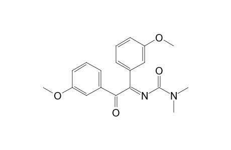 (3E)-3-[1,2-bis(3-methoxyphenyl)-2-oxidanylidene-ethylidene]-1,1-dimethyl-urea