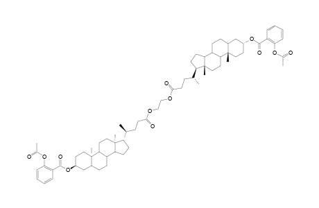 3-ALPHA,3'-ALPHA-BIS-(2-ACETOXYPHENYLCARBOXY)-5-BETA-CHOLAN-24-OIC-ACID-ETHANE-1,2-DIOL-DIESTER