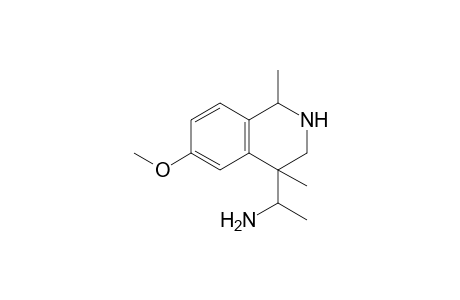 4-(1'-Aminoethyl)-6-methoxy-1,4-dimethyl-1,2,3,4-tetrahydroisoquinoline