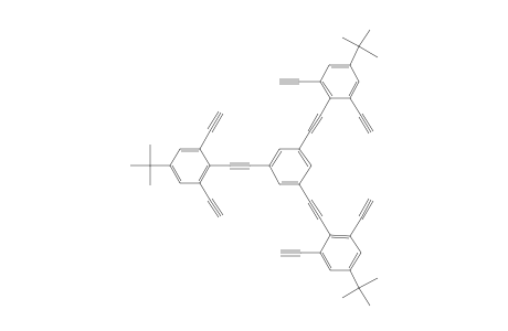 2-[2-[3,5-bis[2-(4-tert-butyl-2,6-diethynyl-phenyl)ethynyl]phenyl]ethynyl]-5-tert-butyl-1,3-diethynyl-benzene