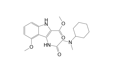 methyl 3-({[cyclohexyl(methyl)amino]acetyl}amino)-4-methoxy-1H-indole-2-carboxylate