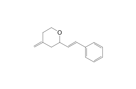 4-Methylene-2-[(E)-2-phenylethenyl]oxane