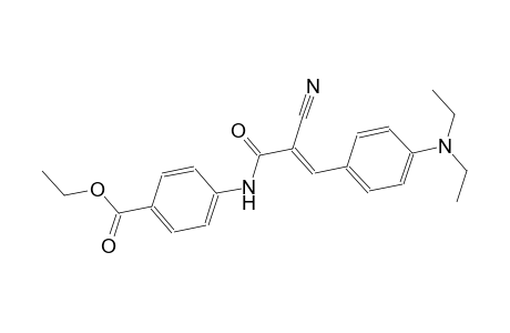 ethyl 4-({(2E)-2-cyano-3-[4-(diethylamino)phenyl]-2-propenoyl}amino)benzoate
