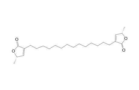(5S)-3-[14-[(5S)-2-keto-5-methyl-5H-furan-3-yl]tetradecyl]-5-methyl-5H-furan-2-one
