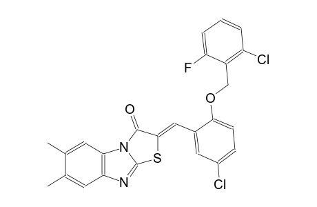 thiazolo[3,2-a]benzimidazol-3(2H)-one, 2-[[5-chloro-2-[(2-chloro-6-fluorophenyl)methoxy]phenyl]methylene]-6,7-dimethyl-, (2Z)-