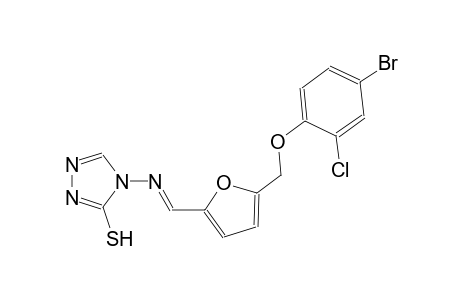 4-[((E)-{5-[(4-bromo-2-chlorophenoxy)methyl]-2-furyl}methylidene)amino]-4H-1,2,4-triazole-3-thiol