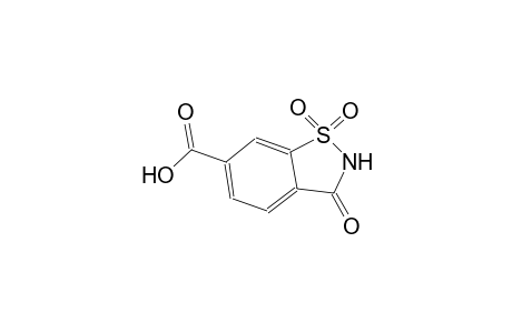 1,2-benzisothiazole-6-carboxylic acid, 2,3-dihydro-3-oxo-, 1,1-dioxide