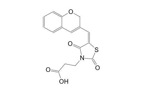 3-thiazolidinepropanoic acid, 5-(2H-1-benzopyran-3-ylmethylene)-2,4-dioxo-, (5E)-