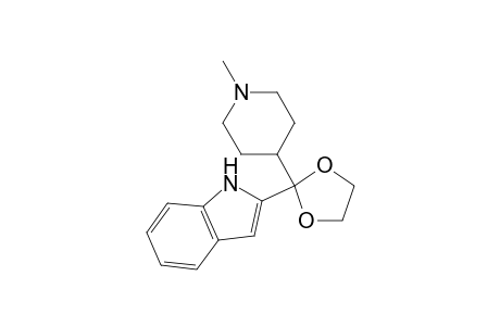 1H-Indole, 2-[2-(1-methyl-4-piperidinyl)-1,3-dioxolan-2-yl]-