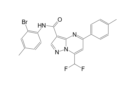 N-(2-bromo-4-methylphenyl)-7-(difluoromethyl)-5-(4-methylphenyl)pyrazolo[1,5-a]pyrimidine-3-carboxamide