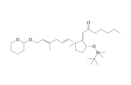 1-{(Z)-5alpha-([(tert-Butyl)dimethylsilyll]oxy}-2alpha-{(E,E)-4-methyl-6-{[(RS)-tetrahydro-2H-pyran-2-oxy}hexa-1,4-dienyl}-2-methylcyclopentylidene}heptan-2-one