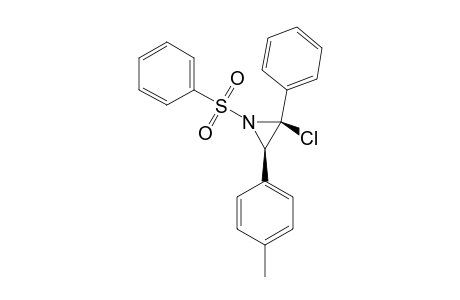 2-CHLORO-2-PHENYL-1-PHENYLSULFONYL-3-(4-TOLYL)-AZIRIDINE