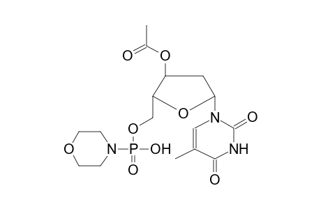 3'-O-ACETYLDEOXYTHYMIDINE, 5'-MORPHOLIDOPHOSPHATE
