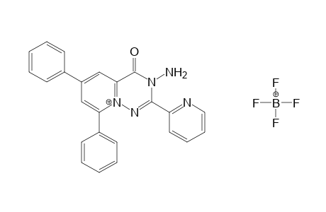 3-Amino-2-pyridyl-6,8-diphenyl-4-oxo-3,4-dihydropyrido[2,1-f][1,2,4]triazin-9-ium tetrafluoroborate