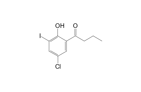 1-(2-Hydroxy-3-iodo-5-chloro-phenyl)butan-1-one
