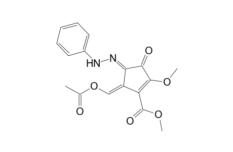 Methyl 5-(acetoxymethylene)-4-[phenylhydrazono]-2-methoxy-3-oxo-1-cyclopentene-1-carboxylate