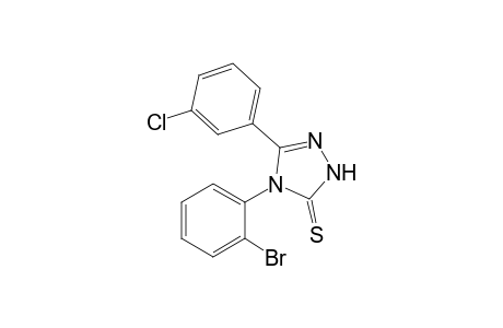 4-(2-Bromophenyl)-5-(3-chlorophenyl)-2,4-dihydro-3H-1,2,4-triazole-3-thione