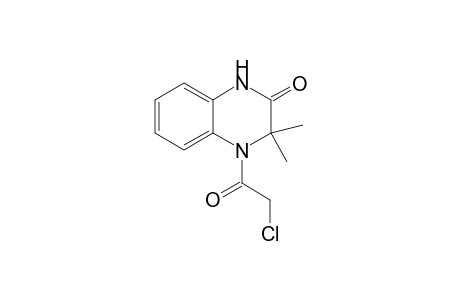 2(1H)-Quinoxalinone, 4-(2-chloroacetyl)-3,4-dihydro-3,3-dimethyl-