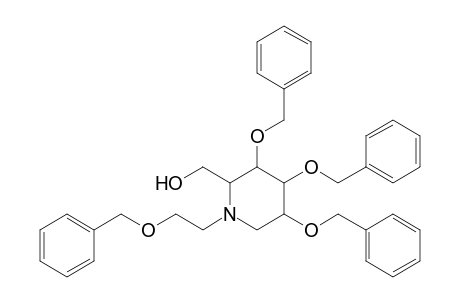 N-(2-Benzyloxyethyl)-3,4,5-tribenzyloxy-6-hydroxymethylpiperidine