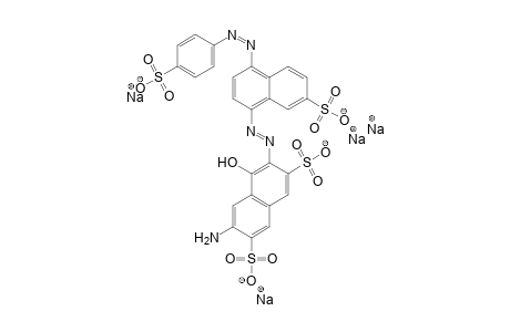 2,7-Naphthalenedisulfonic acid, 6-amino-4-hydroxy-3-[[7-sulfo-4-[(4-sulfophenyl)azo]-1-naphthalenyl]azo]-, tetrasodium salt