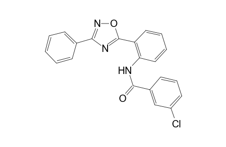 3-Chloro-N-[2-(3-phenyl-1,2,4-oxadiazol-5-yl)phenyl]benzamide