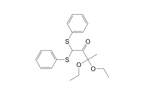 3,3-Diethoxy-1,1-bis(phenylsulfanyl)butan-2-one