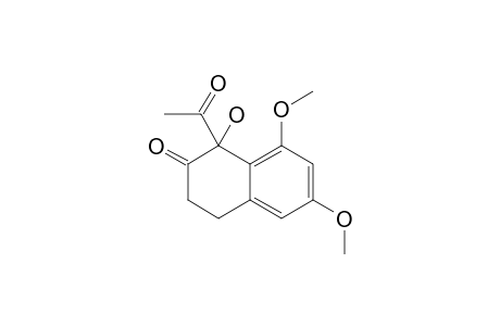 1-ACETYL-3,4-DIHYDRO-1-HYDROXY-6,8-DIMETHOXYNAPHTHALEN-2(1H)-ONE