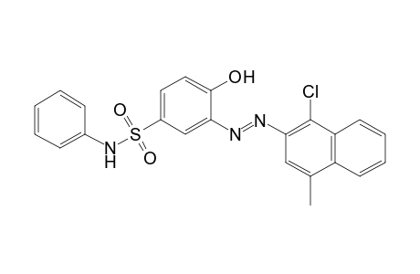 Benzenesulfonamide, 3-[2-(1-chloro-4-methyl-2-naphthalenyl)diazenyl]-4-hydroxy-N-phenyl-
