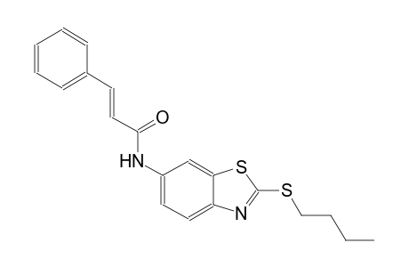 (2E)-N-[2-(butylsulfanyl)-1,3-benzothiazol-6-yl]-3-phenyl-2-propenamide
